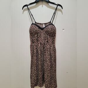 Womens Large Xhilaration Skinny Stap Cheetah Dress